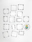 [CLEARANCE] Clear Die Cut Sticker 15PC- Frame