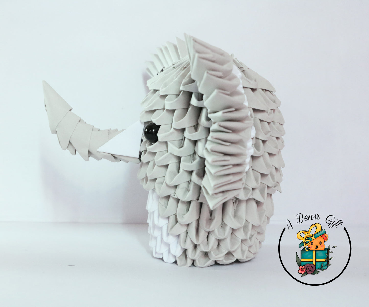 3D Origami Elephant Figure