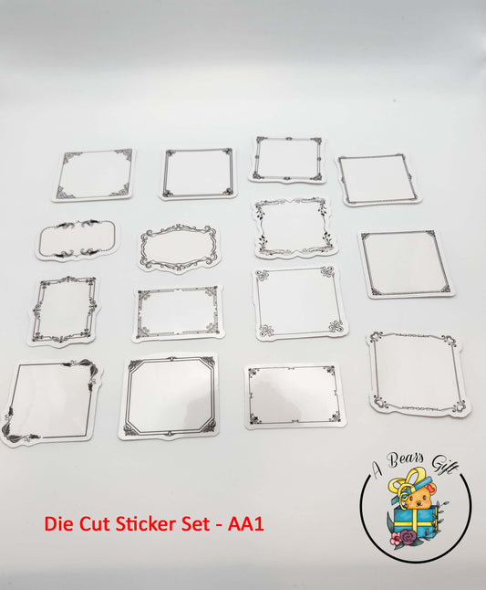 Clear Die Cut Sticker -15PC