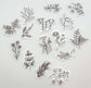 [CLEARANCE] Clear Die Cut Sticker 15PC- Flower