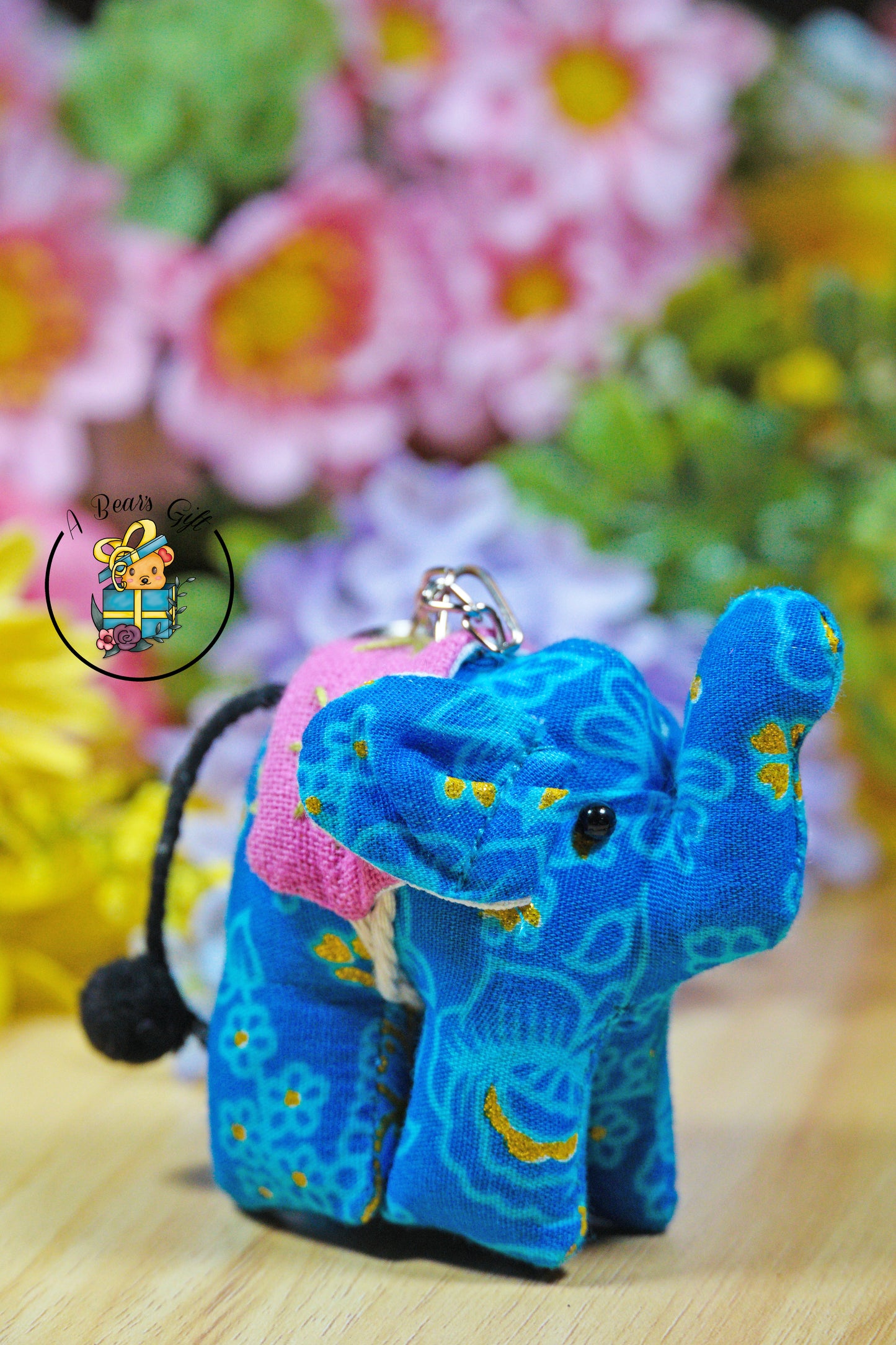 Elephant Plush Keychians (Medium)