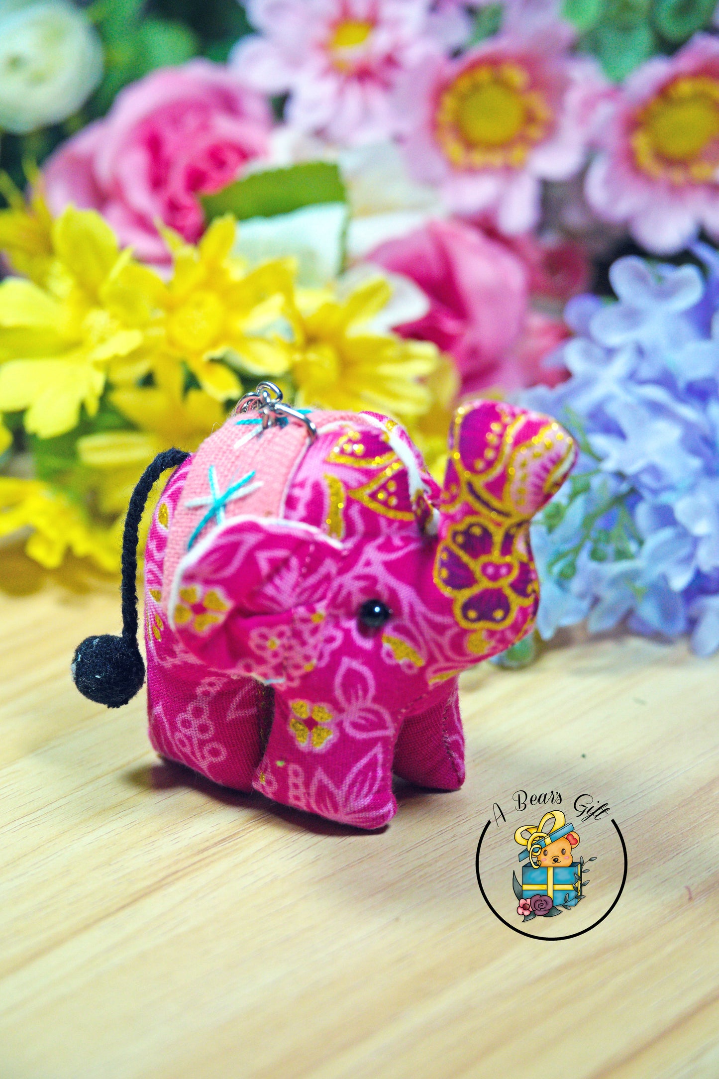 Elephant Plush Keychians (Medium)