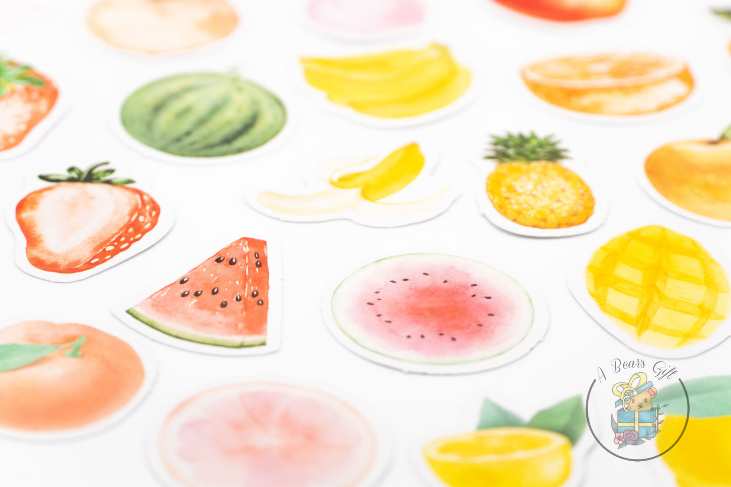 [CLEARANCE] Fruit Mini Boxed Sticker, Die cut Fruit Sticker