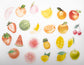 [CLEARANCE] Fruit Mini Boxed Sticker, Die cut Fruit Sticker