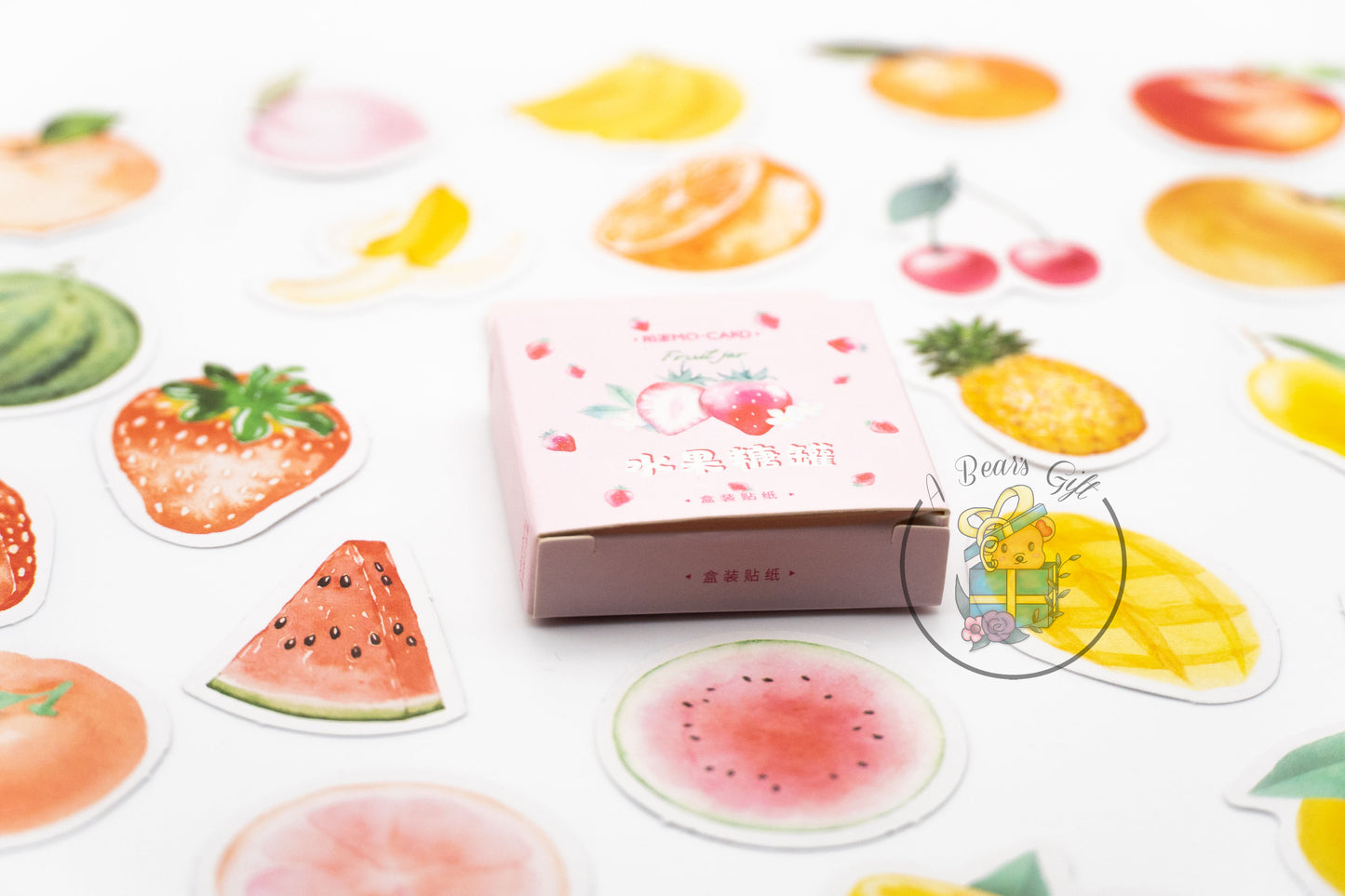 [CLEARANCE] Fruit Mini Boxed Sticker, Die cut Fruit Sticker