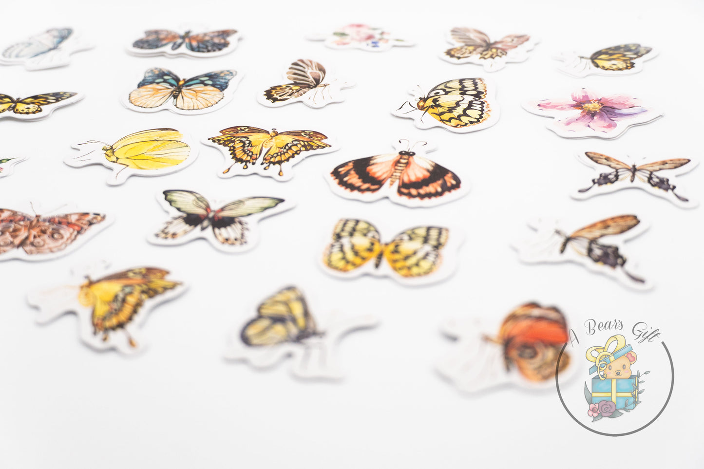 [CLEARANCE] Butterfly Mini Boxed Sticker #1, Die cut Butterfly Sticker