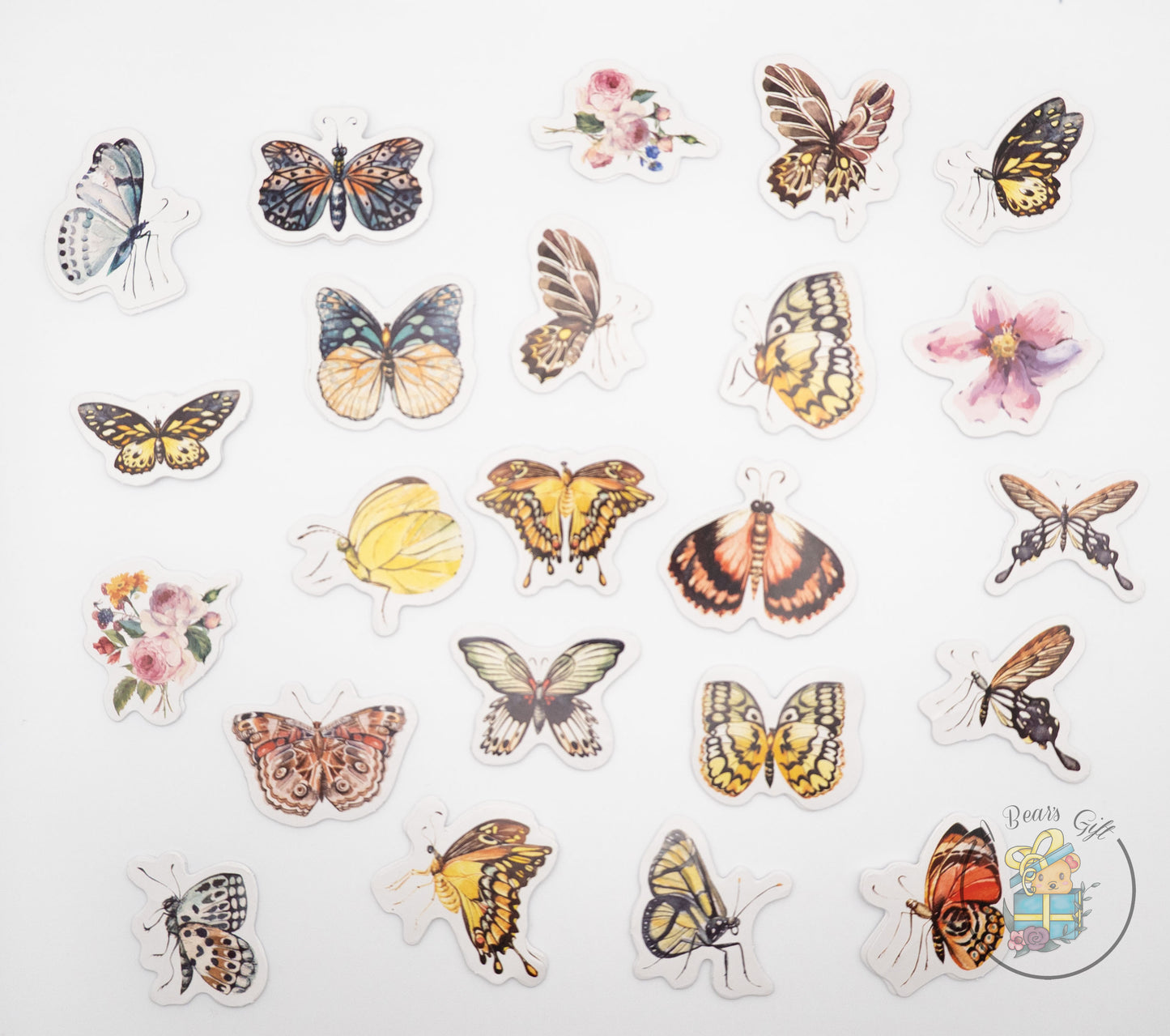 [CLEARANCE] Butterfly Mini Boxed Sticker #1, Die cut Butterfly Sticker