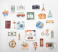 [CLEARANCE] Travel Mini Boxed Sticker, Die cut Travel Sticker