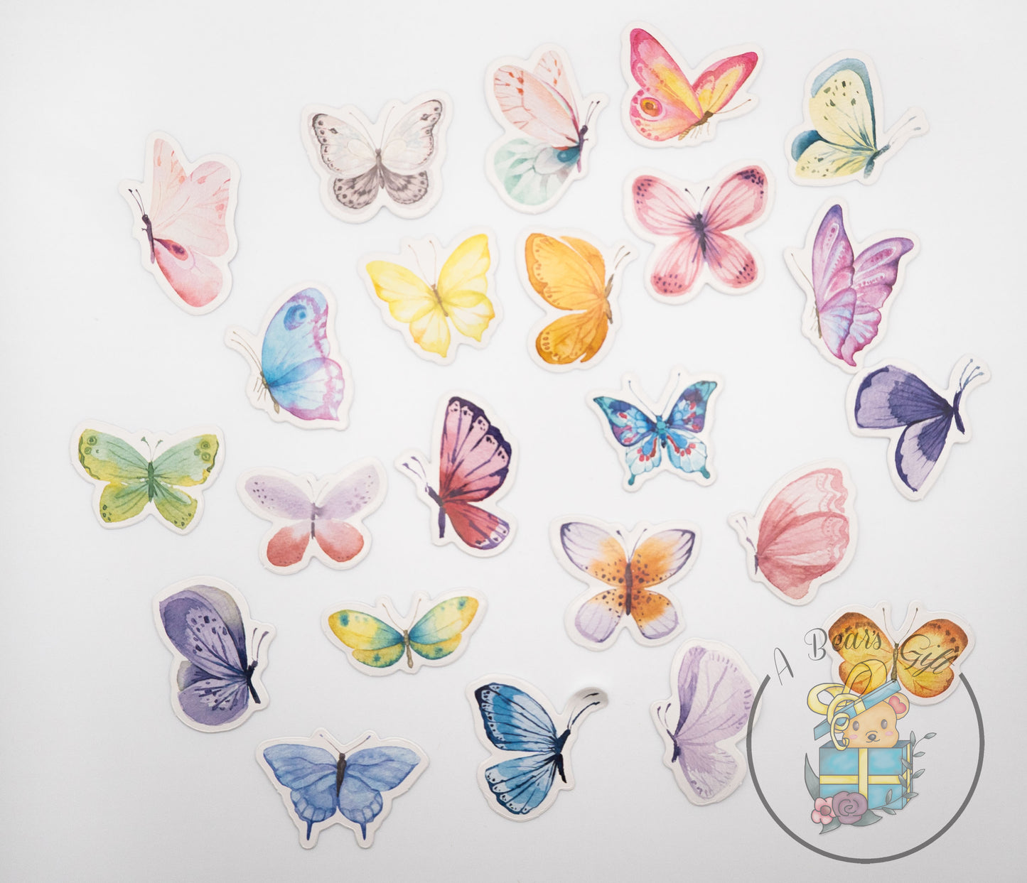 [CLEARANCE] Butterfly Mini Boxed Sticker #2, Die cut Butterfly Sticker