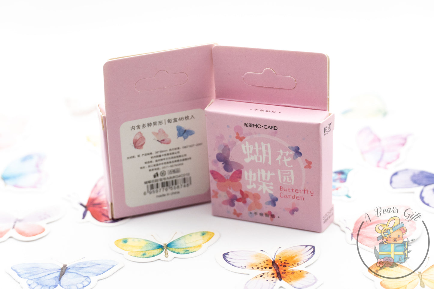 [CLEARANCE] Butterfly Mini Boxed Sticker #2, Die cut Butterfly Sticker