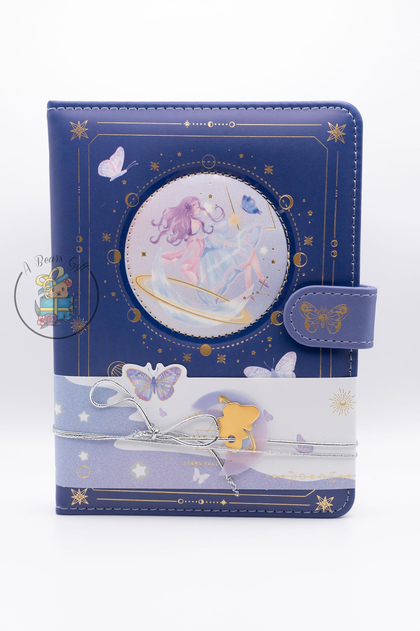 [CLEARANCE] Starlit Sky Story Journal, Fairy Girl Journal - Midnight Blue