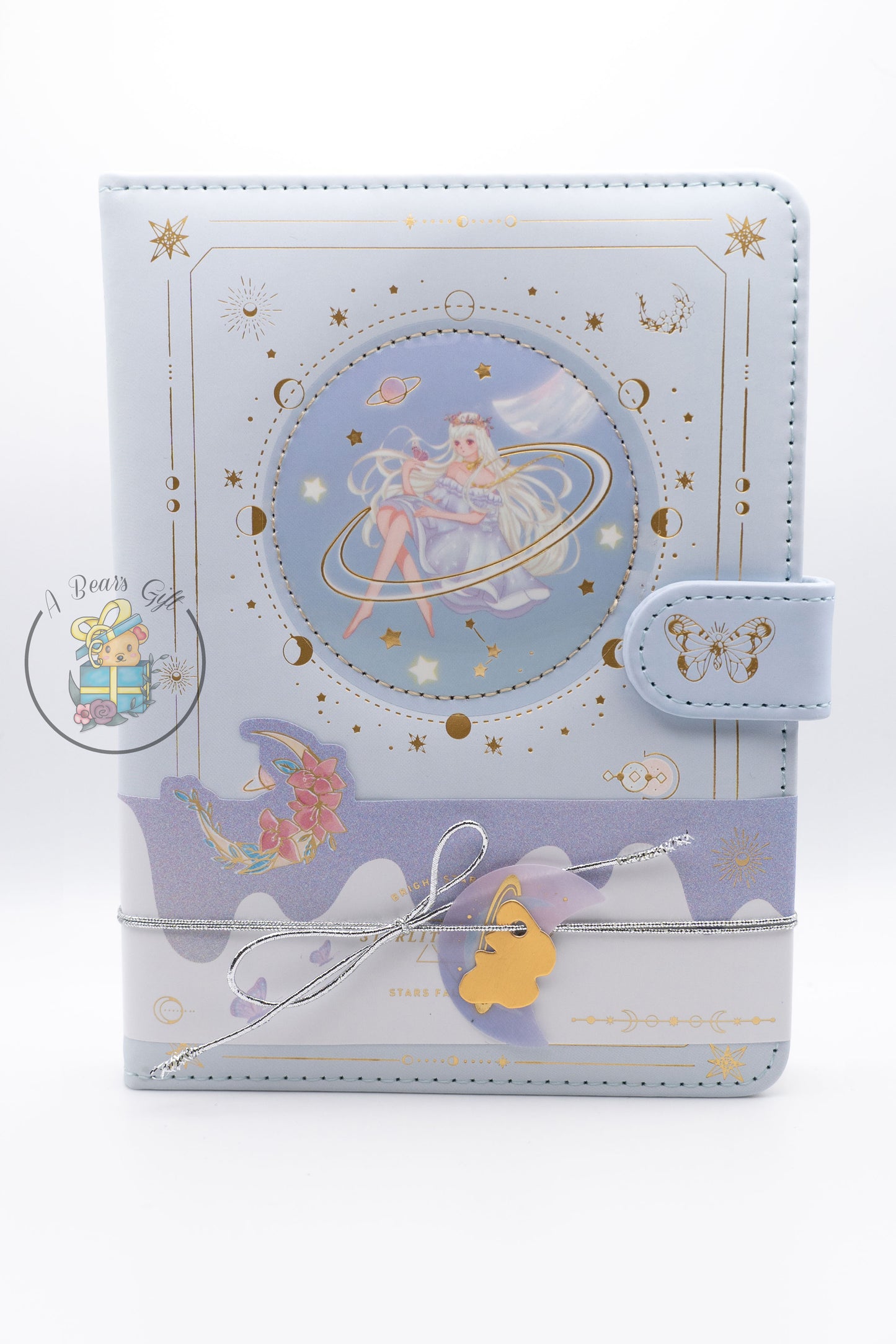 [CLEARANCE] Starlit Sky Story Journal, Fairy Girl Journal - Light Blue