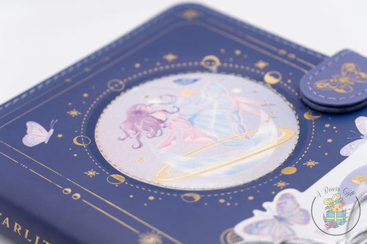 [CLEARANCE] Starlit Sky Story Journal, Fairy Girl Journal - Midnight Blue