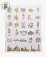 [CLEARANCE] Vintage Stickers, Retro Stickers 60 pc #1