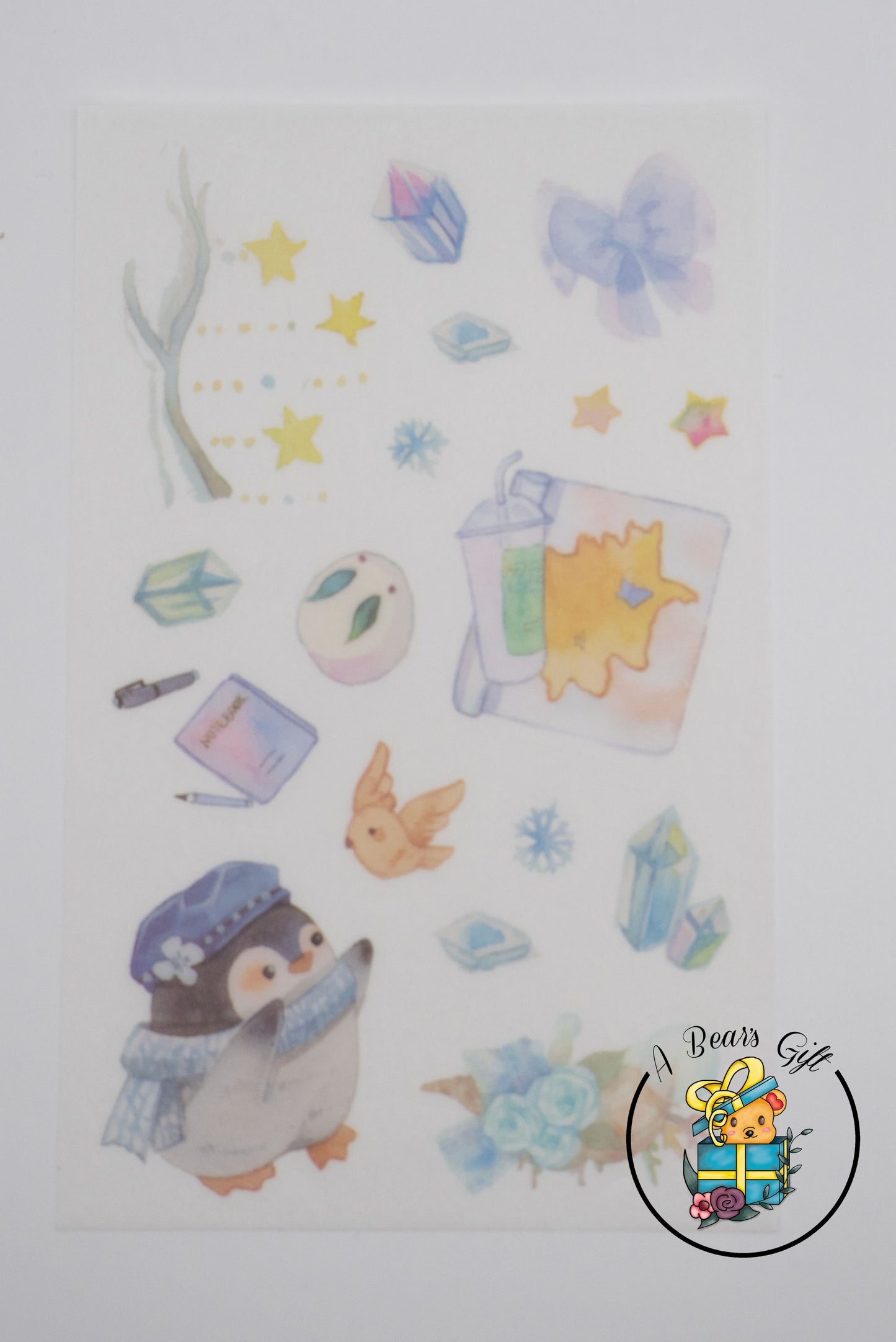 [CLEARANCE] Cute Animal Sticker- Penguin Stickers, 4 sheets