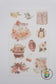 [CLEARANCE] Cute Animal Sticker- Strawberry Hamster Stickers, 4 sheets