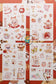 [CLEARANCE] Cute Animal Sticker- Lucky Cat Stickers, 4 sheets