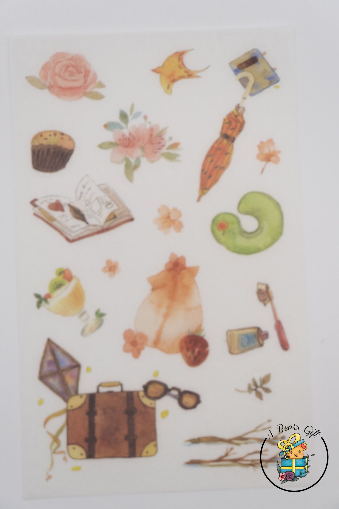 [CLEARANCE] Cute Animal Sticker- Sunflower Hamster Stickers, 4 sheets