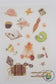 [CLEARANCE] Cute Animal Sticker- Sunflower Hamster Stickers, 4 sheets