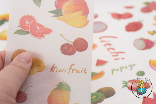 Fruit Sticker Sheet - 1PC