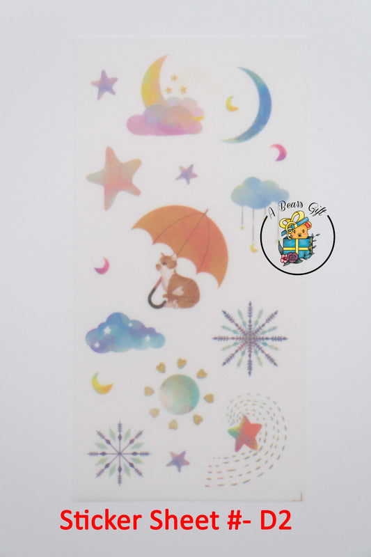 [CLEARANCE] Weather Sticker Sheet - D2