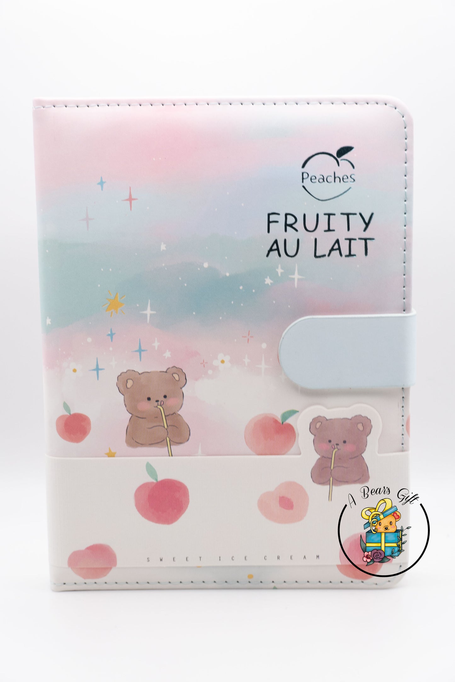 [CLEARANCE] Fruity Au Lait Journal, Fruity World Journal- Peach Bear