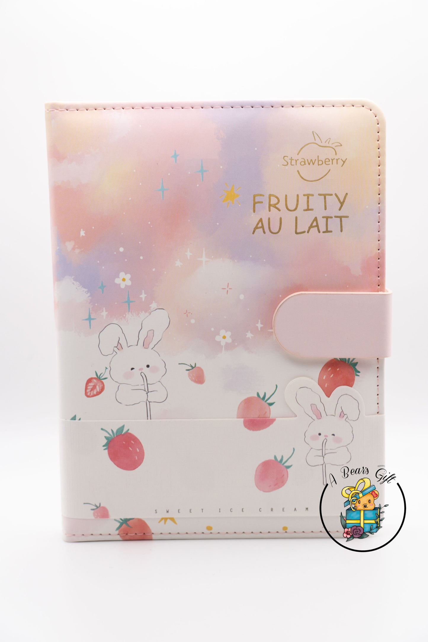 [CLEARANCE] Fruity Au Lait Journal, Fruity World Journal- Strawberry Bunny