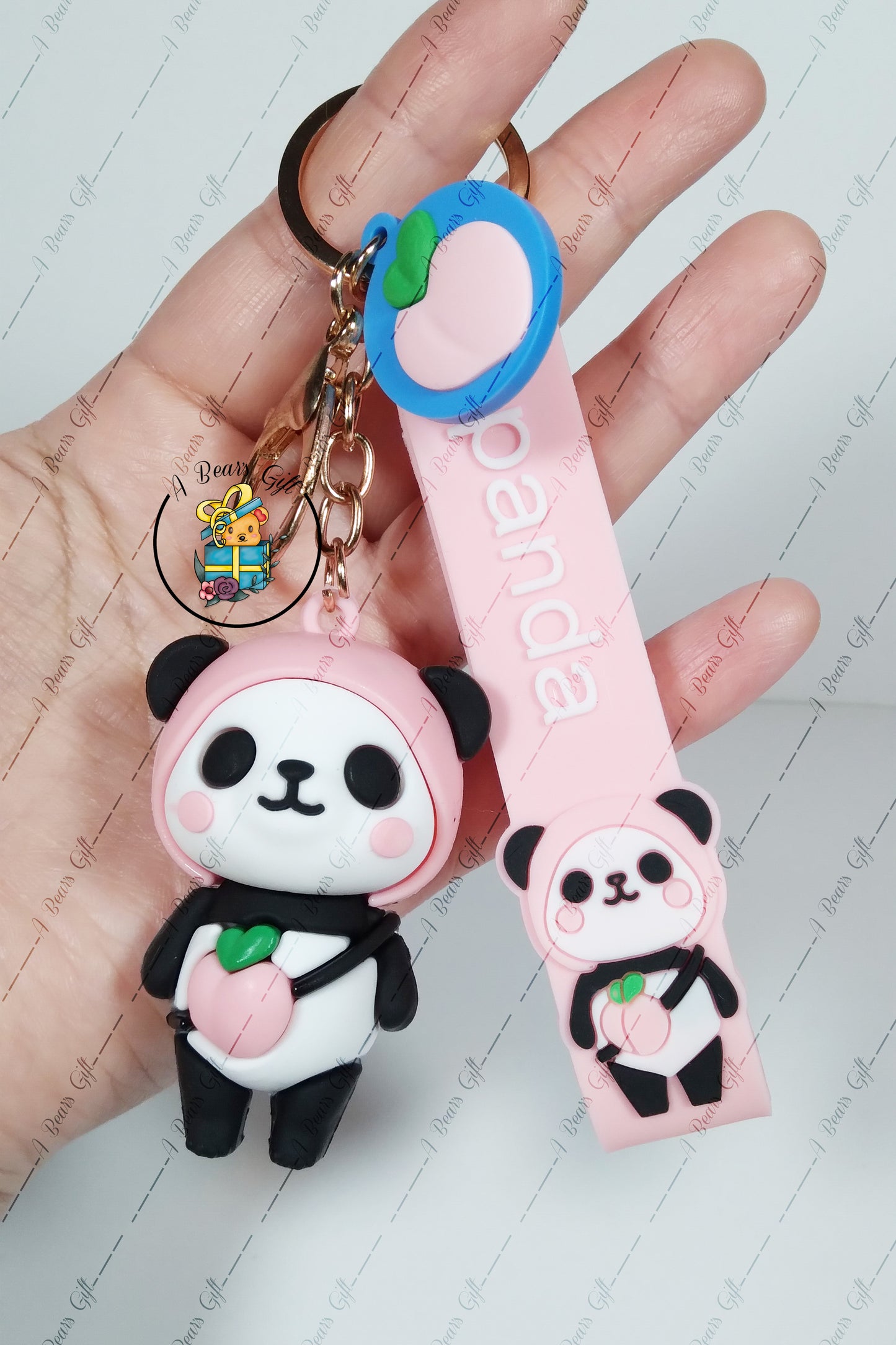 [CLEARANCE] Panda Keychain, Key wristlet