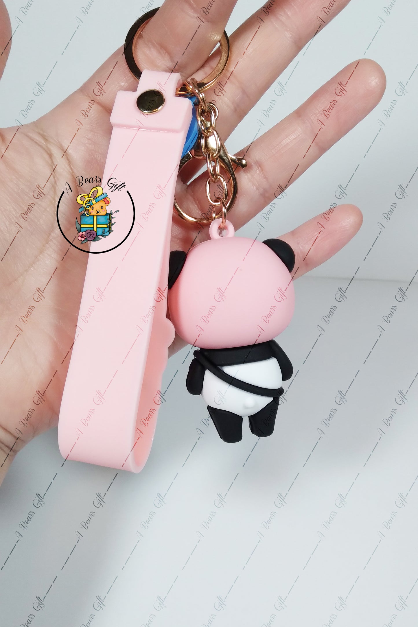 [CLEARANCE] Panda Keychain, Key wristlet