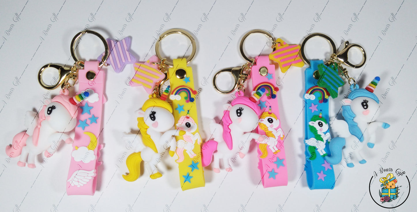 [CLEARANCE] Unicorn Keychain, Key wristlet