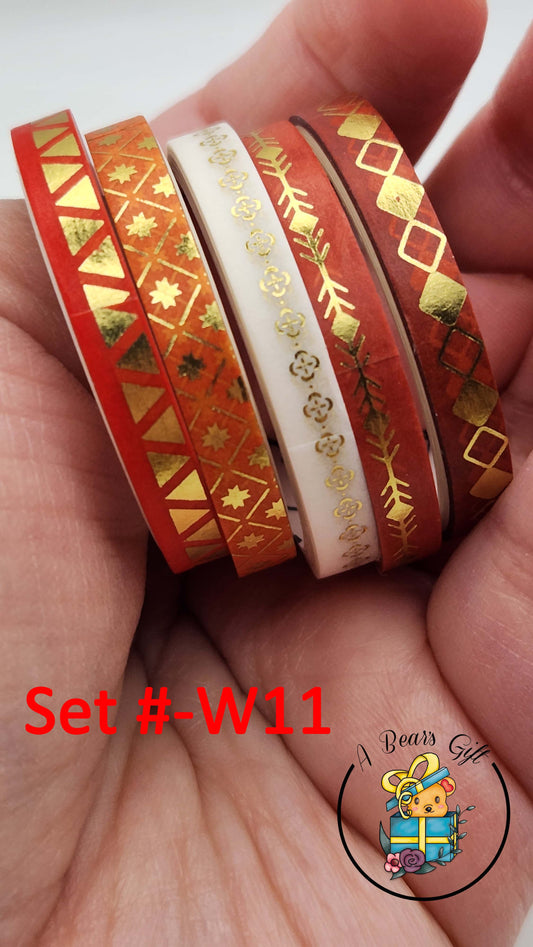 [CLEARANCE] Washi Tape Sets - W11