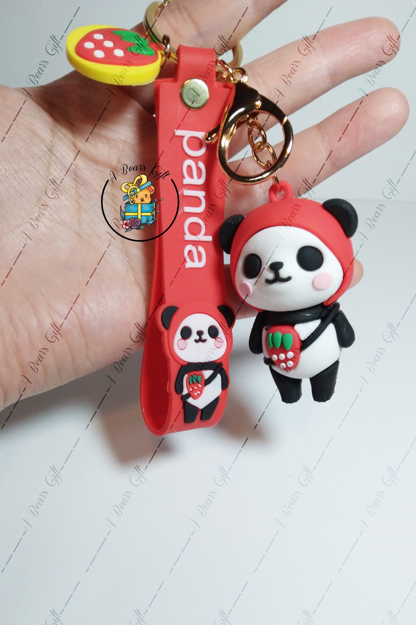 [CLEARANCE] Panda Keychain, Key wristlet