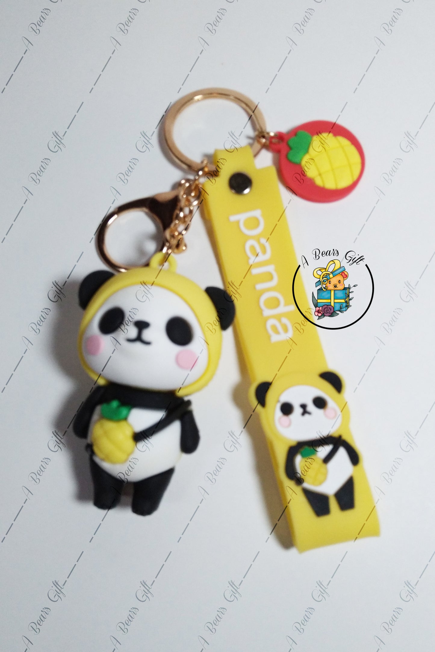 [CLEARANCE] Panda Keychain, Key wristlet